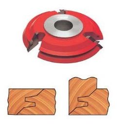 Red geschilderd 3 tanden T.C.T 45 ° lock verstek shaper scharen met klaar zandstralen