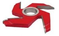 4 Tanden rode dubbele gezicht T.C.T paneel verhogen 45 #carbon stalen shaper scharen