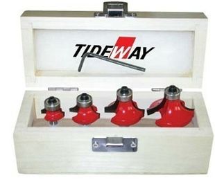 T.C.T Router bits ingesteld 4 set, gemaakt van 45 #carbon staal