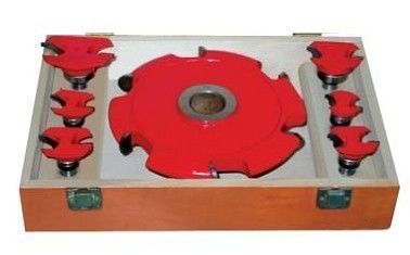 Aangepaste router bits ingesteld met rode geschilderd voor snijden natuurlijke hout, MDF, HDF